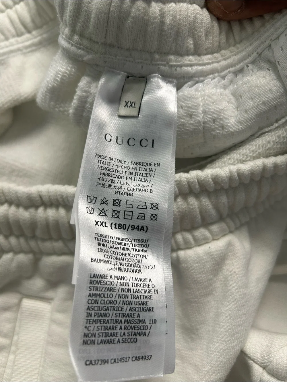 Gucci Men’s XXL Web Stripe Vintage-Effect Cotton Track Jacket & Jogger Pants Set